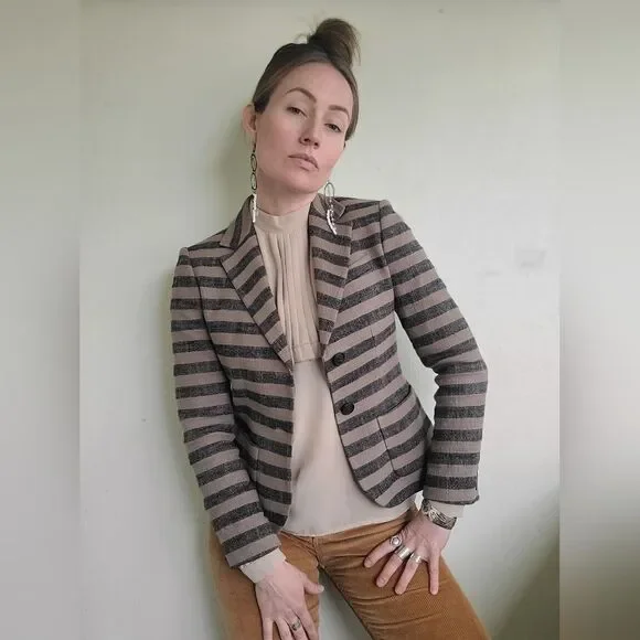 Jigsaw Jackets Coats Thejigsaw Textured Cotton Linen Blazer